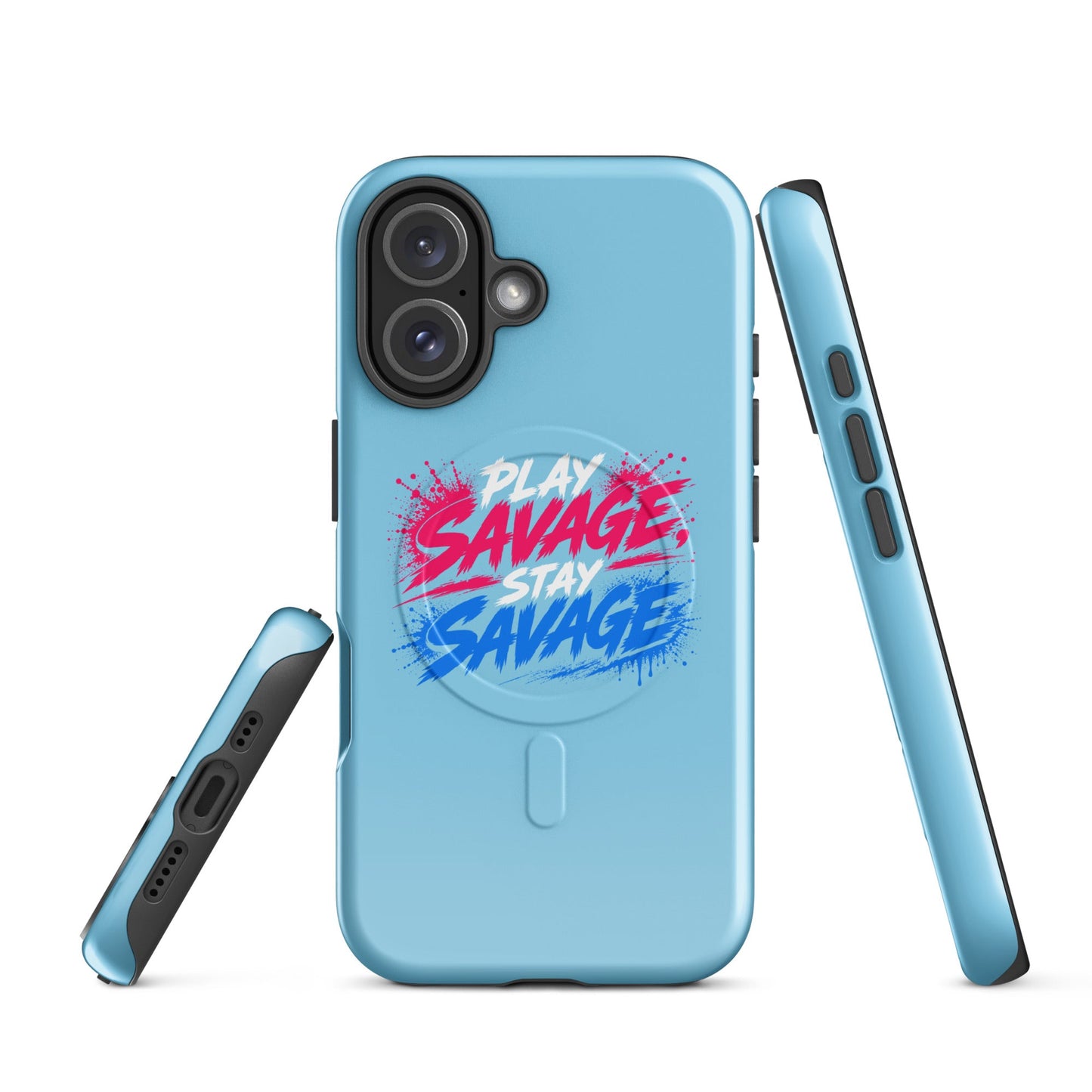 Magsafe Tough Case for iPhone | Savage Softball | Play Stay Logo