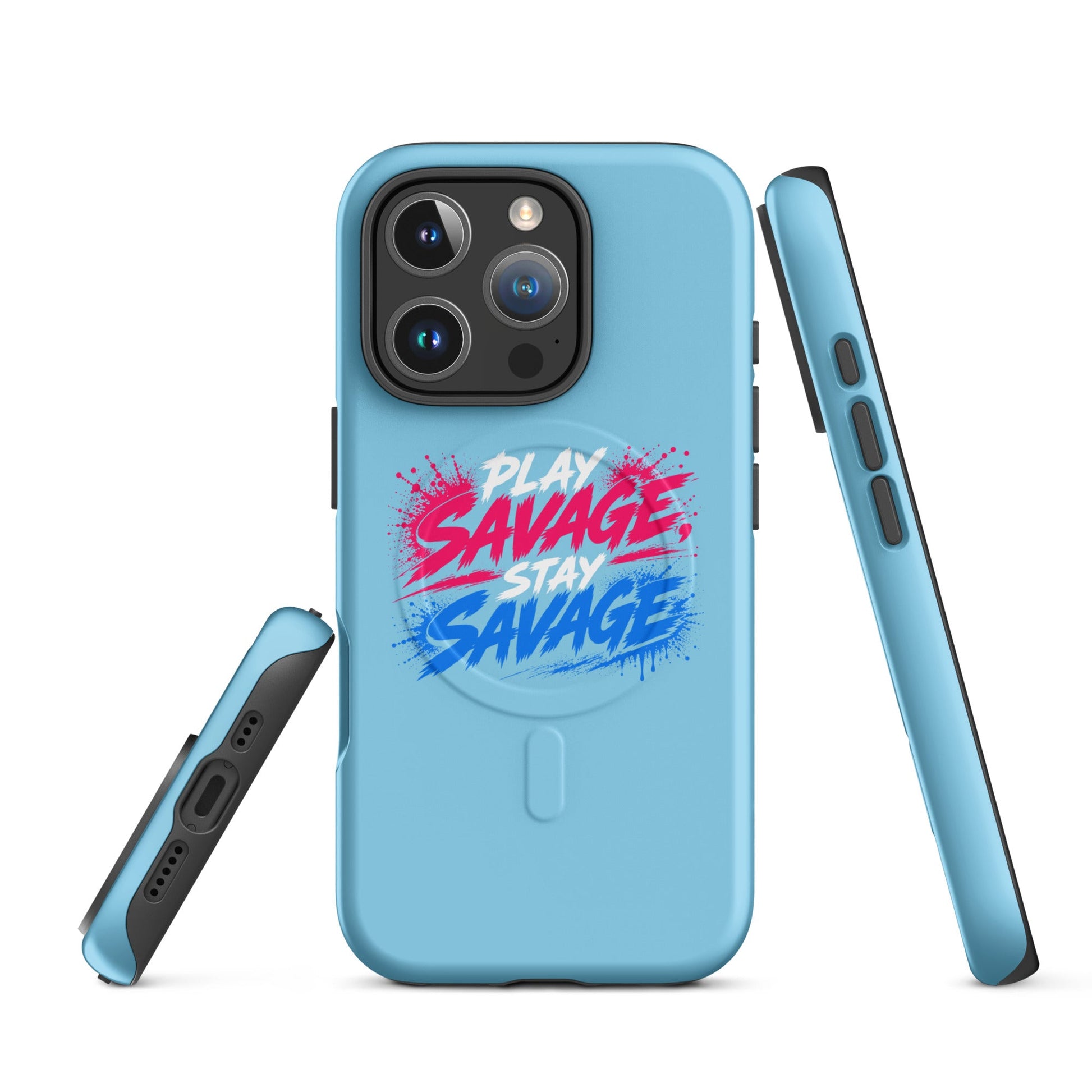 Magsafe Tough Case for iPhone | Savage Softball | Play Stay Logo