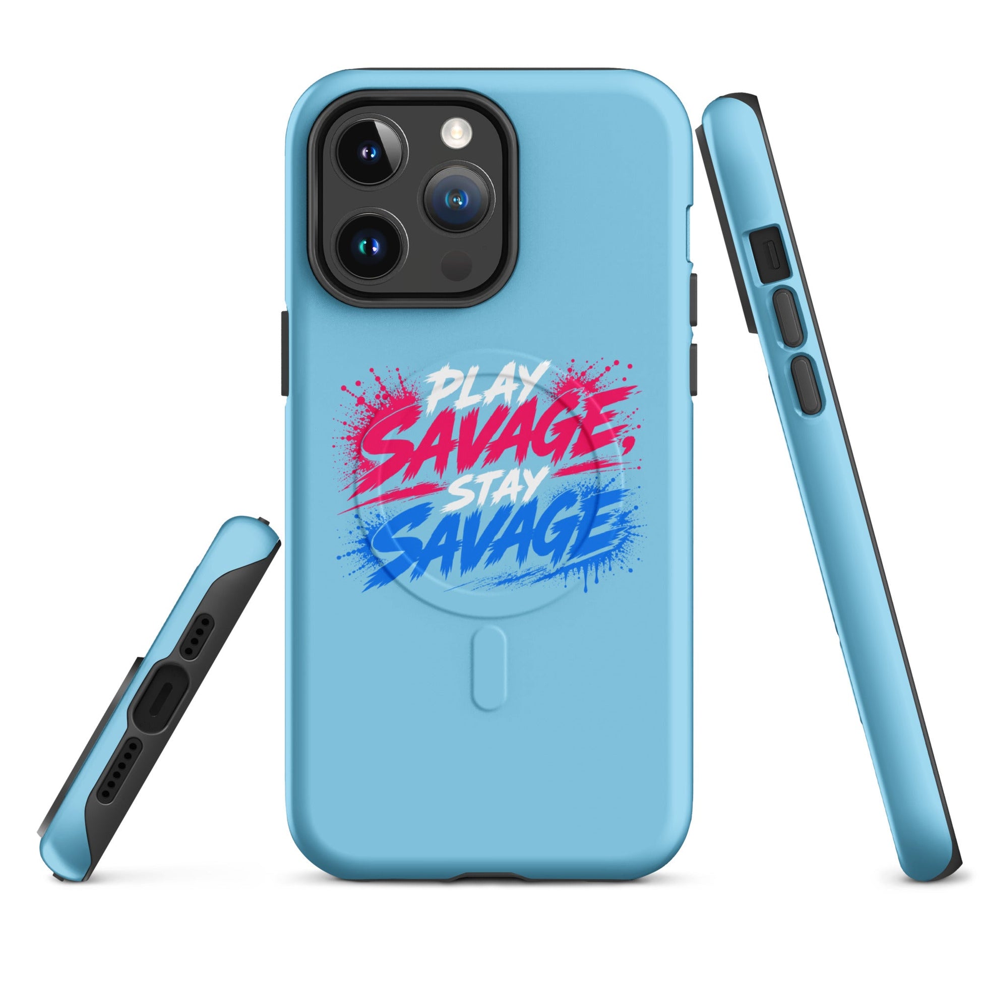 Magsafe Tough Case for iPhone | Savage Softball | Play Stay Logo