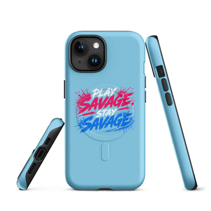 Magsafe Tough Case for iPhone | Savage Softball | Play Stay Logo