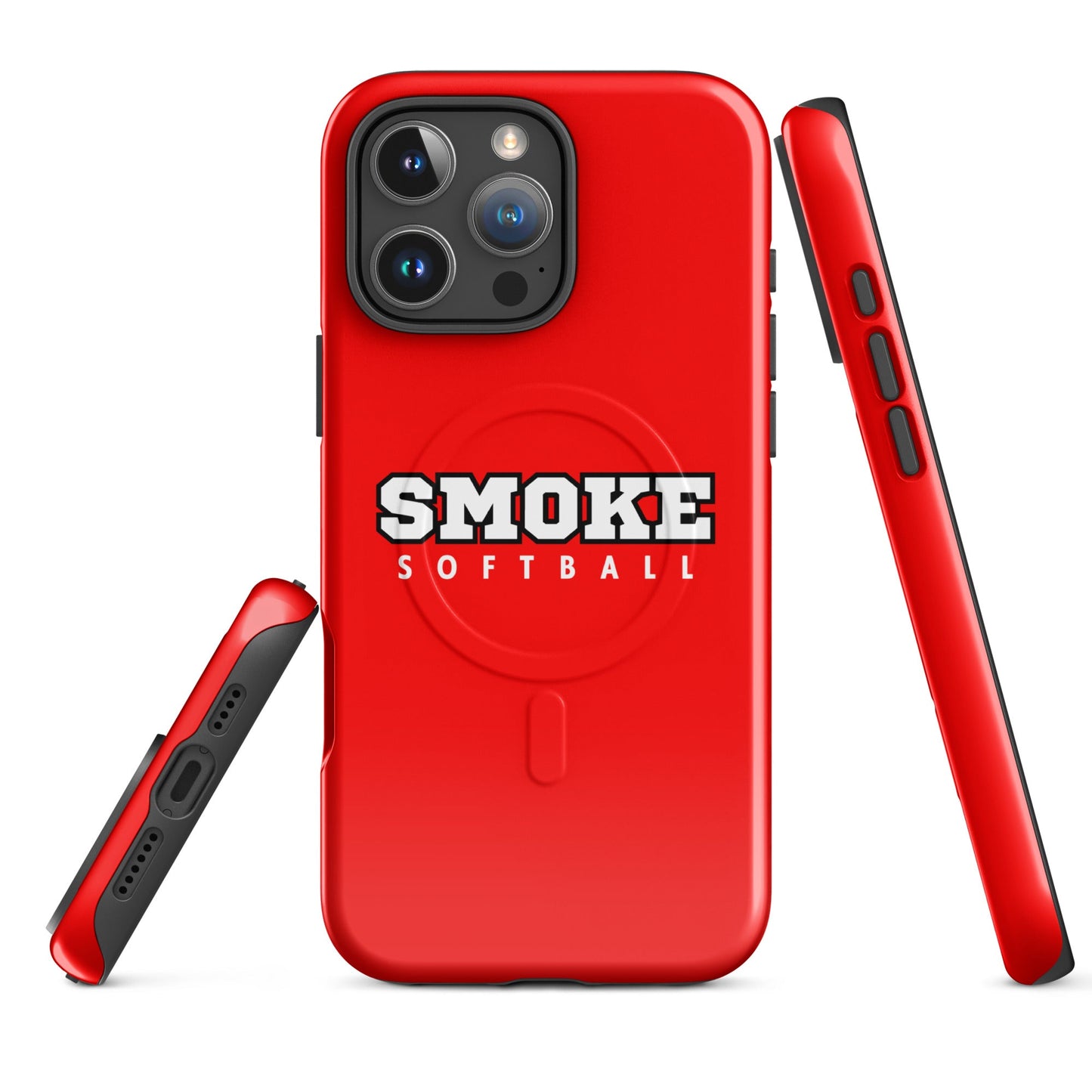 Magsafe Tough Case for iPhone | Smoke 14U Softball | Crest Logo
