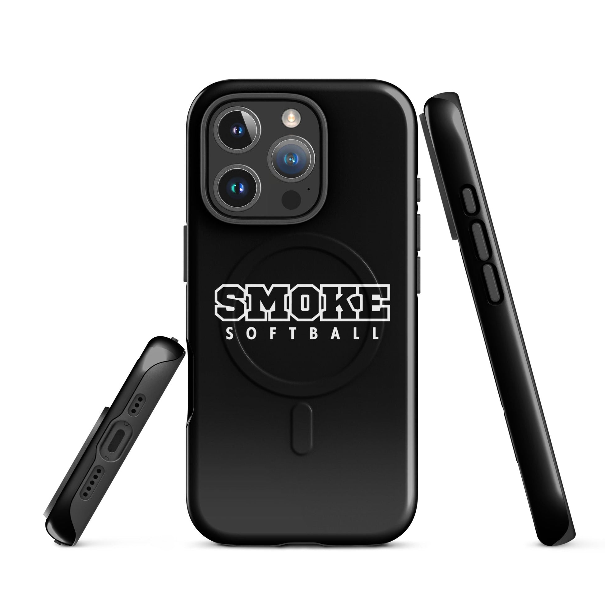 Magsafe Tough Case for iPhone | Smoke 14U Softball | Emblem Logo