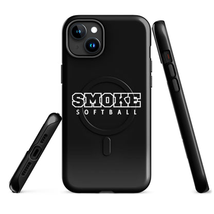 Magsafe Tough Case for iPhone | Smoke 14U Softball | Emblem Logo