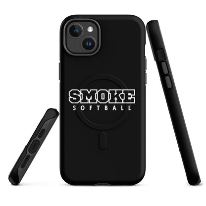 Magsafe Tough Case for iPhone | Smoke 14U Softball | Emblem Logo