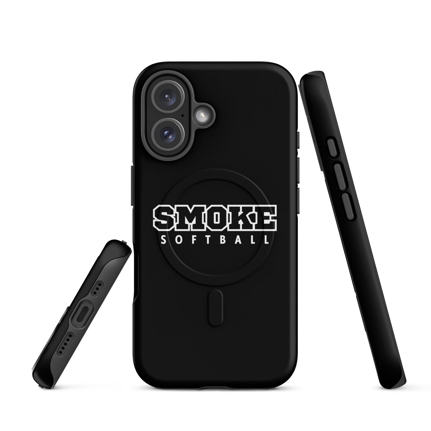 Magsafe Tough Case for iPhone | Smoke 14U Softball | Emblem Logo