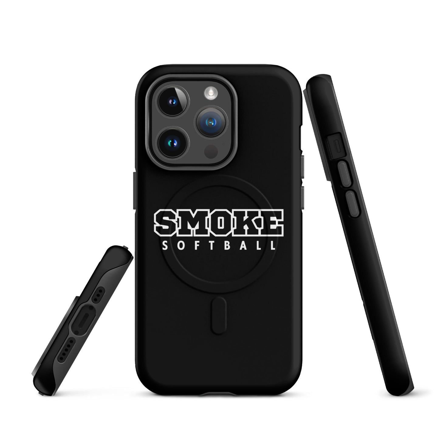 Magsafe Tough Case for iPhone | Smoke 14U Softball | Emblem Logo