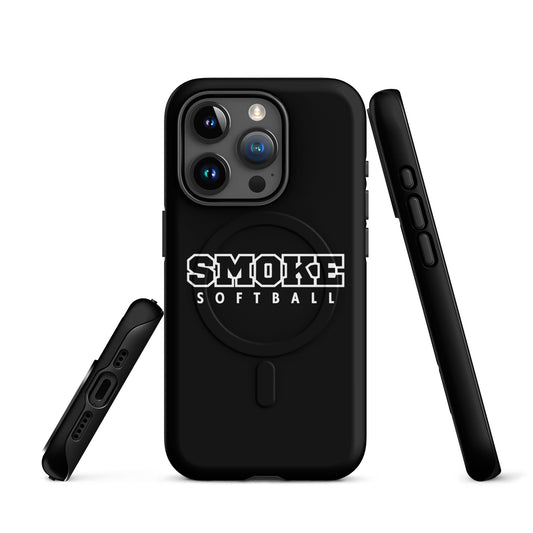 Magsafe Tough Case for iPhone | Smoke 14U Softball | Emblem Logo