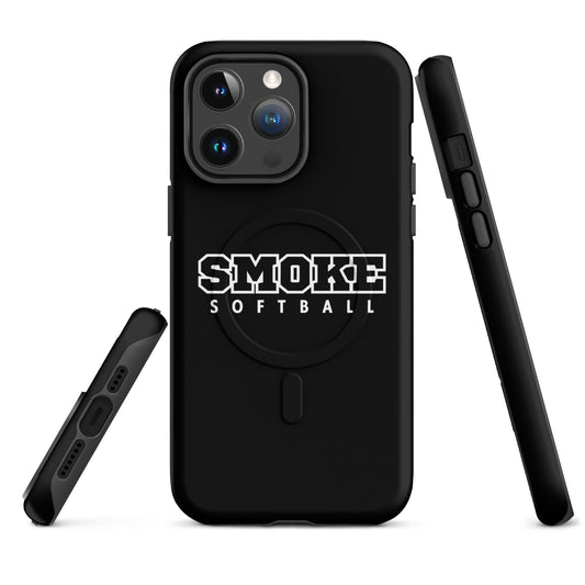 Magsafe Tough Case for iPhone | Smoke 14U Softball | Emblem Logo