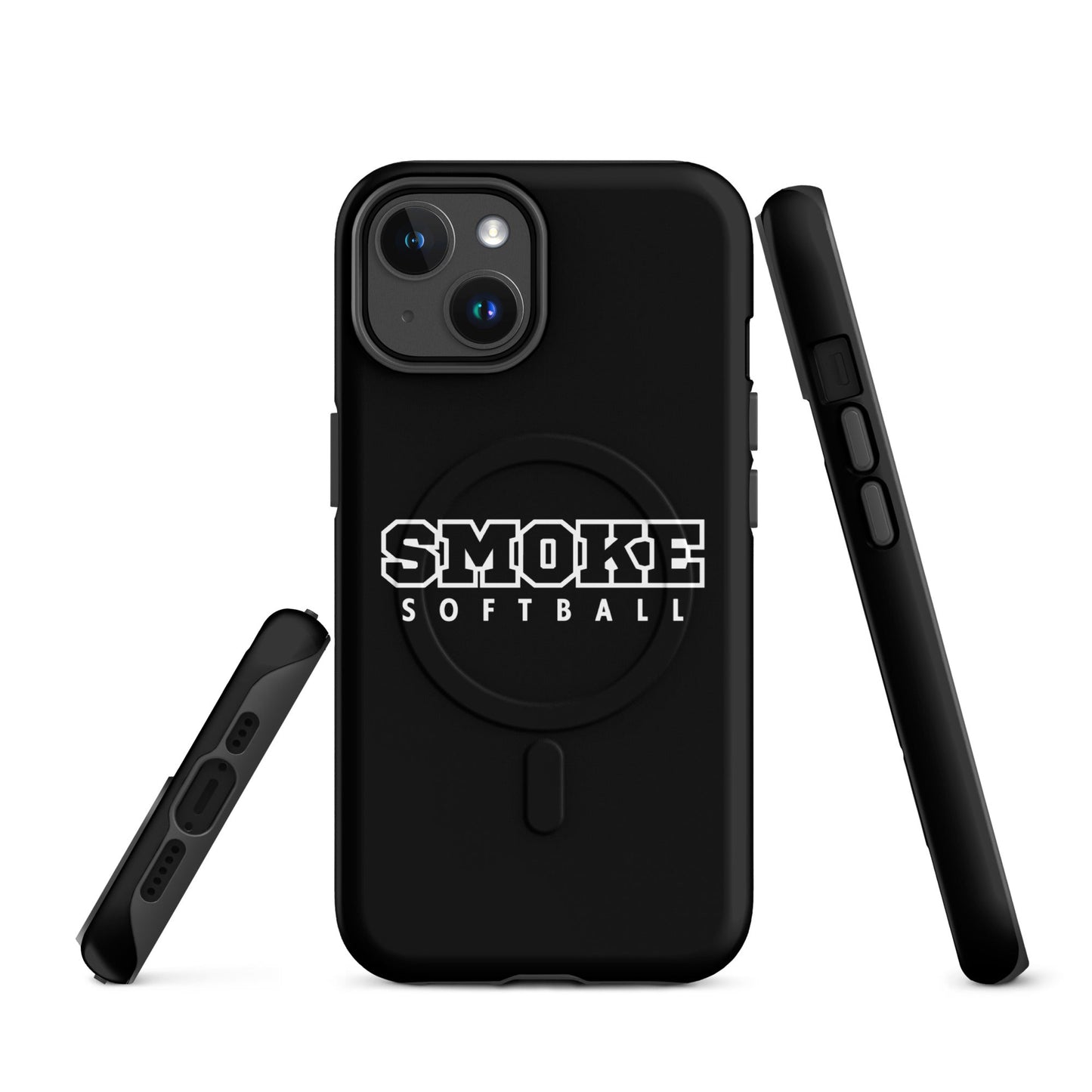 Magsafe Tough Case for iPhone | Smoke 14U Softball | Emblem Logo
