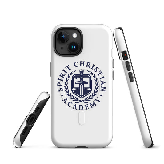 Magsafe Tough Case for iPhone | Spirit Christian Academy | Navy Script Logo