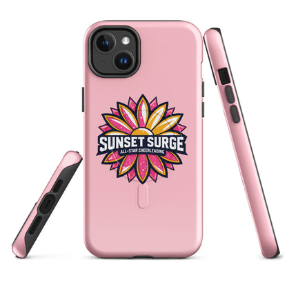 Magsafe Tough Case for iPhone | Sunset Surge All-Star Cheerleading | Bloom Surge Logo