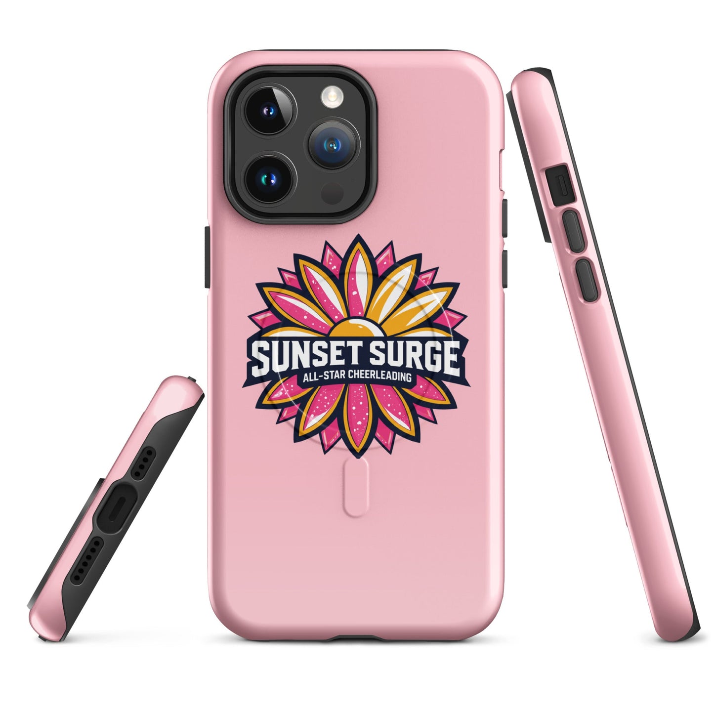 Magsafe Tough Case for iPhone | Sunset Surge All-Star Cheerleading | Bloom Surge Logo