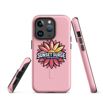 Magsafe Tough Case for iPhone | Sunset Surge All-Star Cheerleading | Bloom Surge Logo