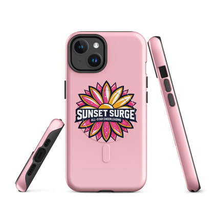 Magsafe Tough Case for iPhone | Sunset Surge All-Star Cheerleading | Bloom Surge Logo
