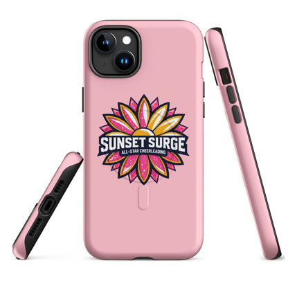 Magsafe Tough Case for iPhone | Sunset Surge All-Star Cheerleading | Bloom Surge Logo