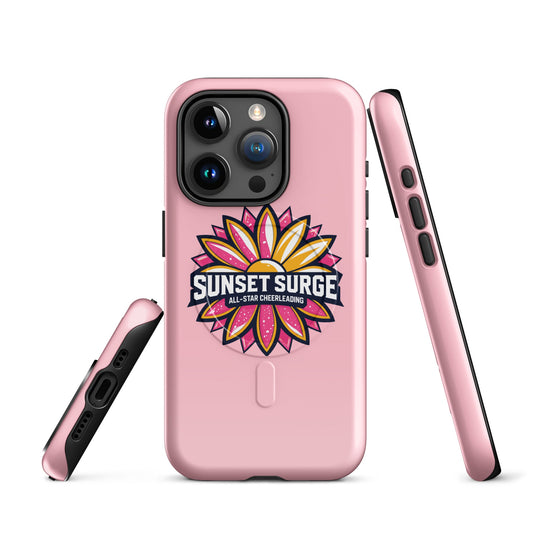 Magsafe Tough Case for iPhone | Sunset Surge All-Star Cheerleading | Bloom Surge Logo