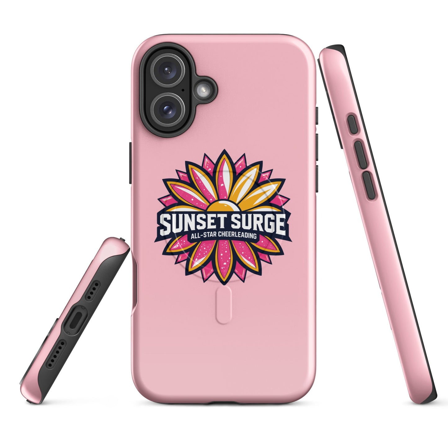 Magsafe Tough Case for iPhone | Sunset Surge All-Star Cheerleading | Bloom Surge Logo