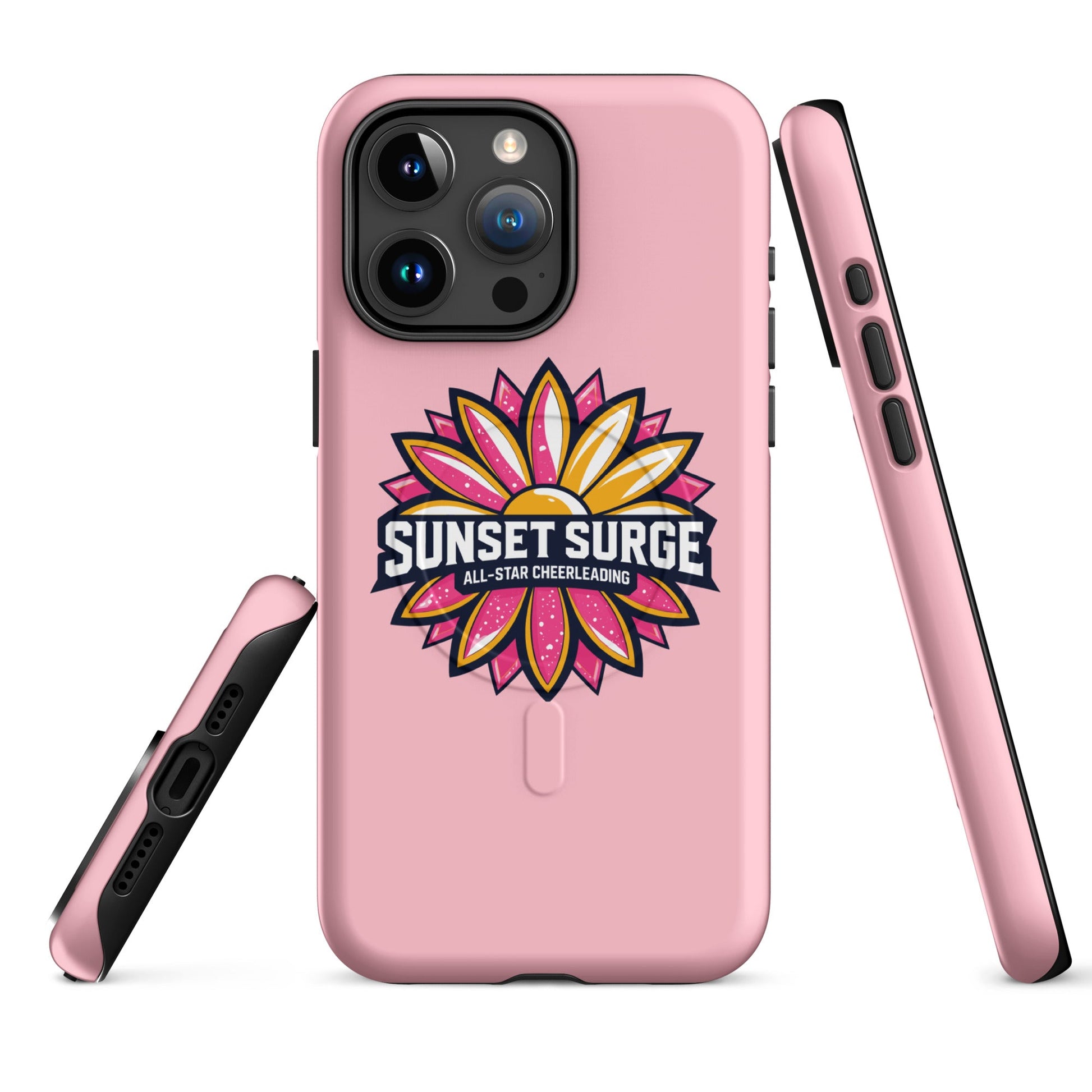 Magsafe Tough Case for iPhone | Sunset Surge All-Star Cheerleading | Bloom Surge Logo