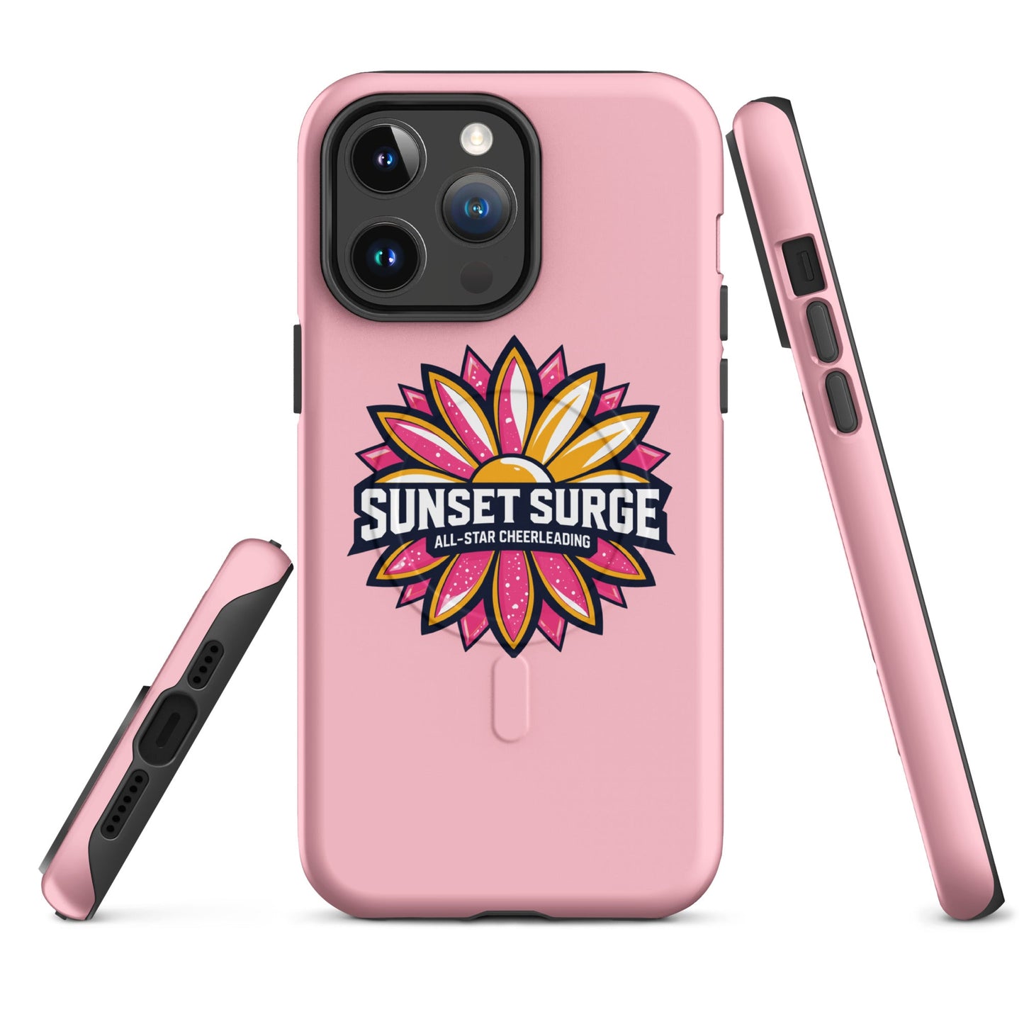 Magsafe Tough Case for iPhone | Sunset Surge All-Star Cheerleading | Bloom Surge Logo