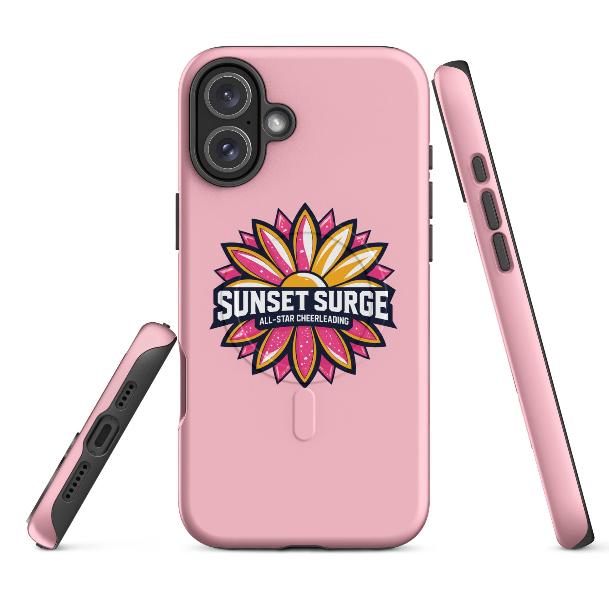Magsafe Tough Case for iPhone | Sunset Surge All-Star Cheerleading | Bloom Surge Logo
