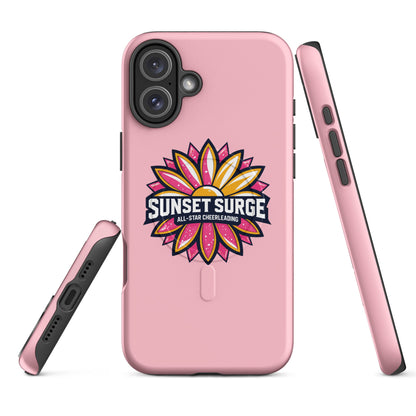 Magsafe Tough Case for iPhone | Sunset Surge All-Star Cheerleading | Bloom Surge Logo