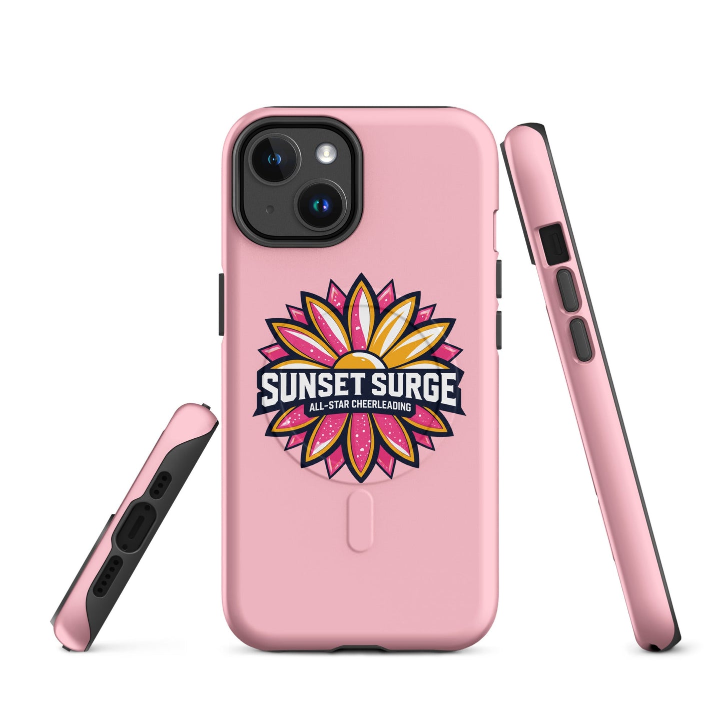 Magsafe Tough Case for iPhone | Sunset Surge All-Star Cheerleading | Bloom Surge Logo