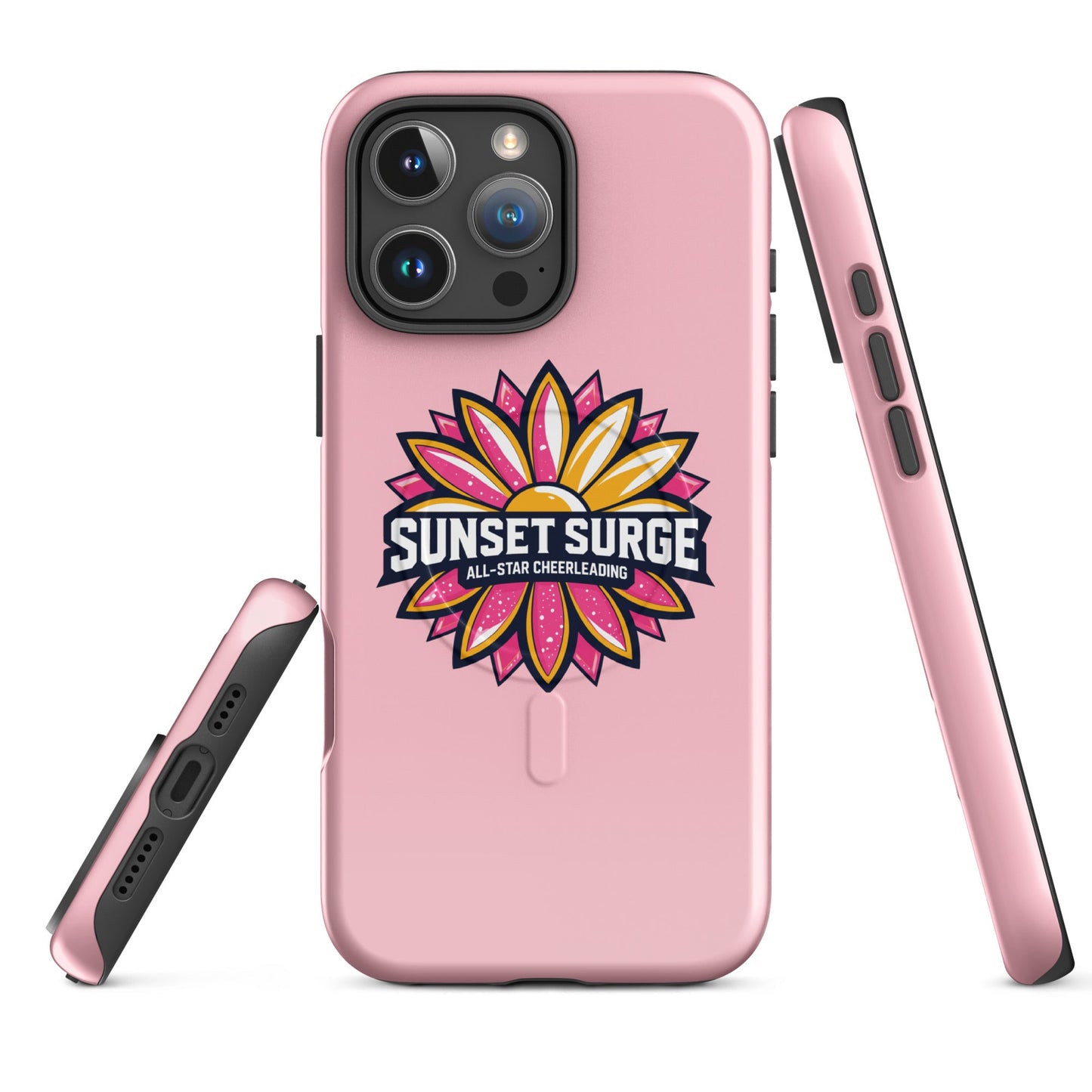 Magsafe Tough Case for iPhone | Sunset Surge All-Star Cheerleading | Bloom Surge Logo