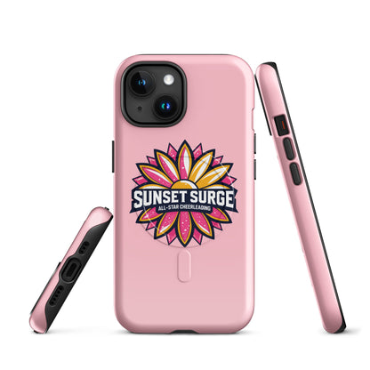 Magsafe Tough Case for iPhone | Sunset Surge All-Star Cheerleading | Bloom Surge Logo