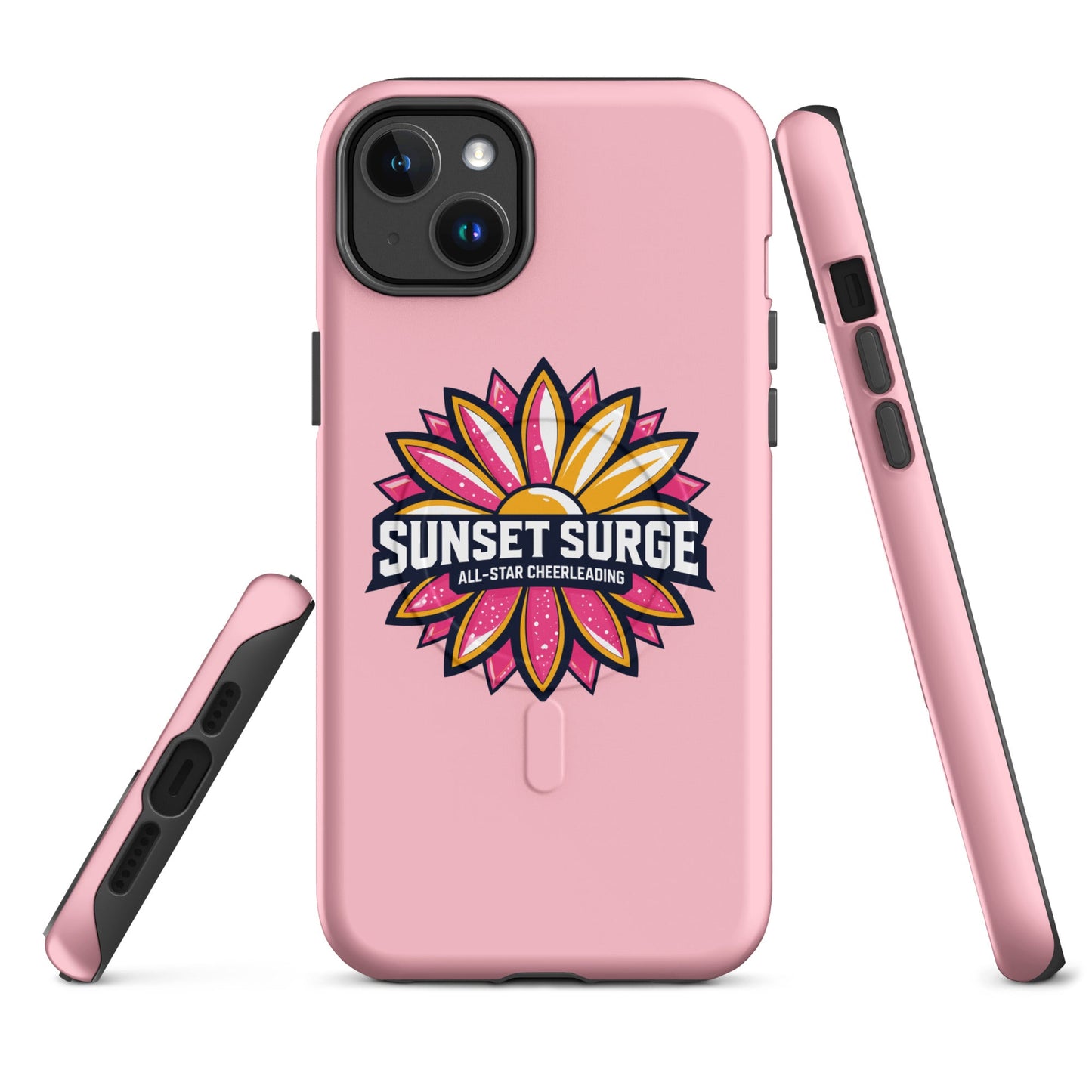 Magsafe Tough Case for iPhone | Sunset Surge All-Star Cheerleading | Bloom Surge Logo