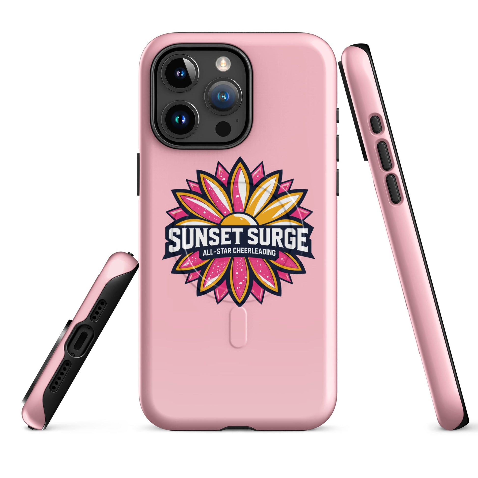 Magsafe Tough Case for iPhone | Sunset Surge All-Star Cheerleading | Bloom Surge Logo
