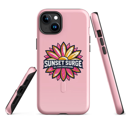 Magsafe Tough Case for iPhone | Sunset Surge All-Star Cheerleading | Bloom Surge Logo
