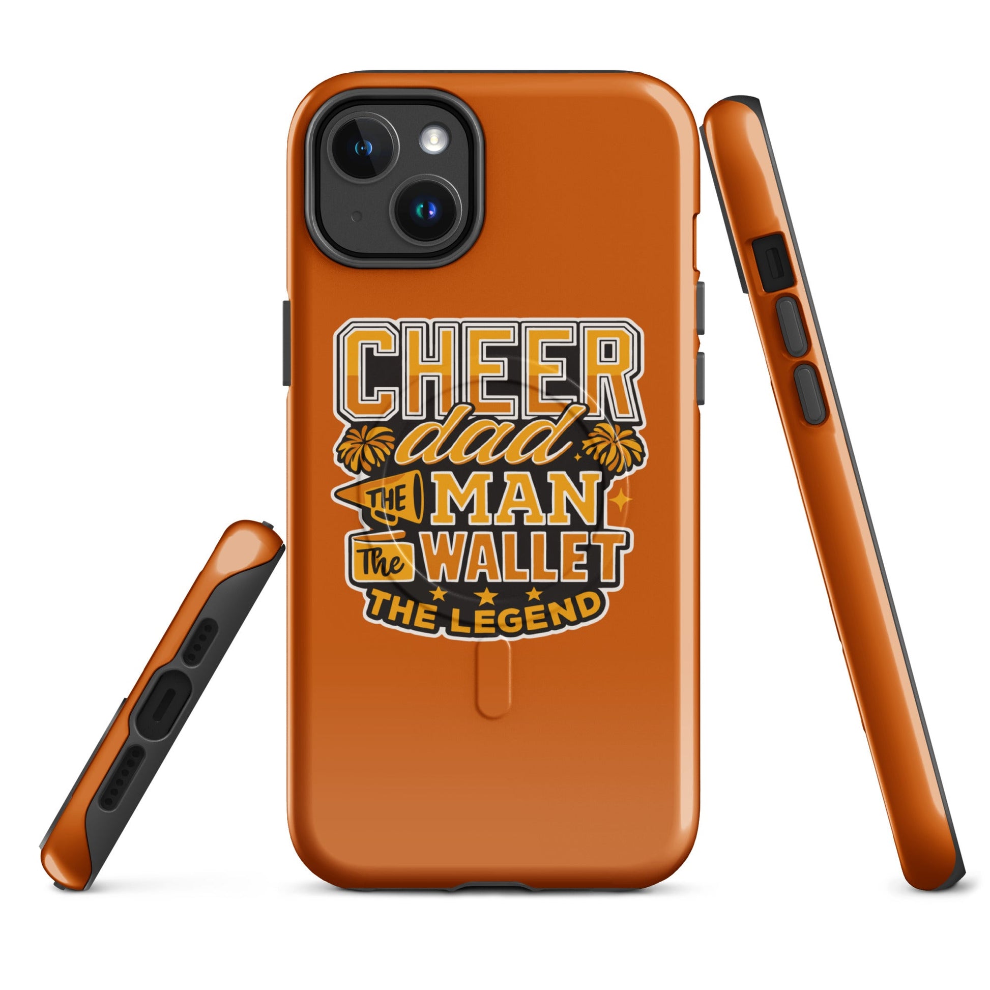 Magsafe Tough Case for iPhone | Sunset Surge All-Star Cheerleading | Cheer Dad Legend Logo