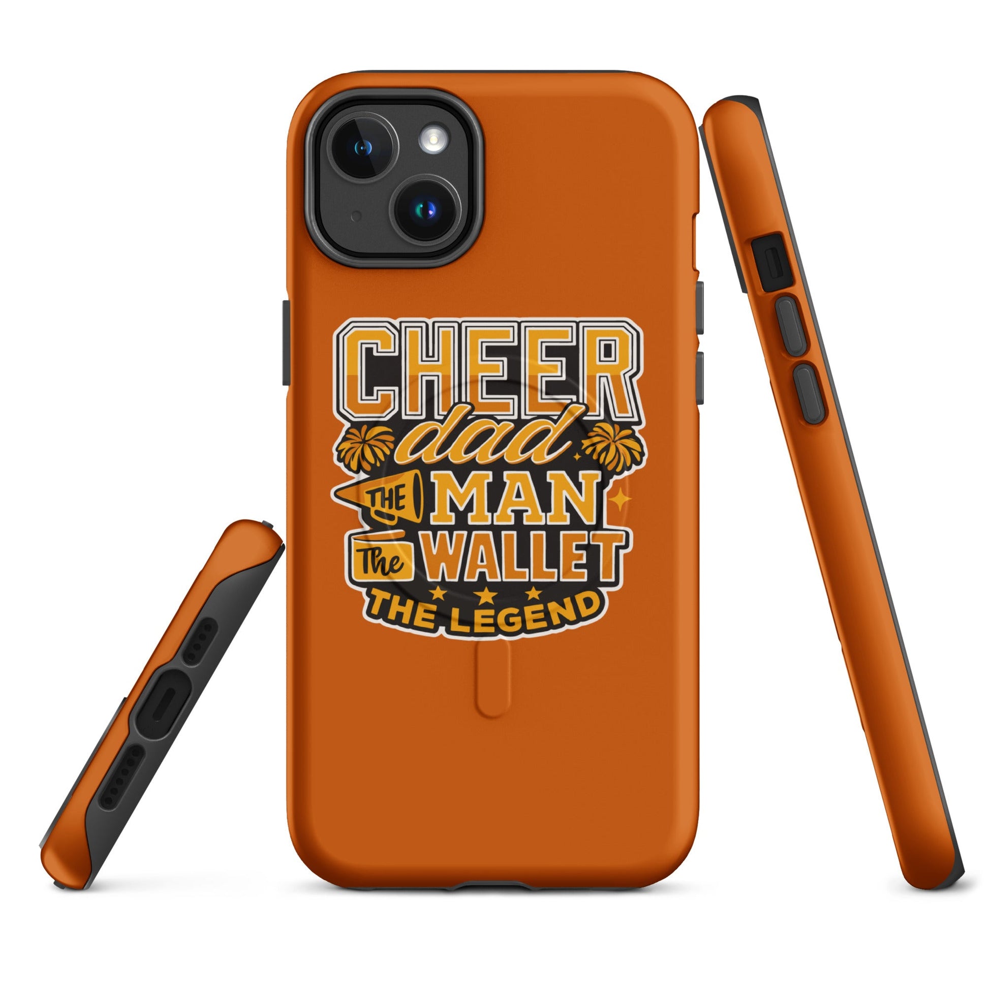 Magsafe Tough Case for iPhone | Sunset Surge All-Star Cheerleading | Cheer Dad Legend Logo