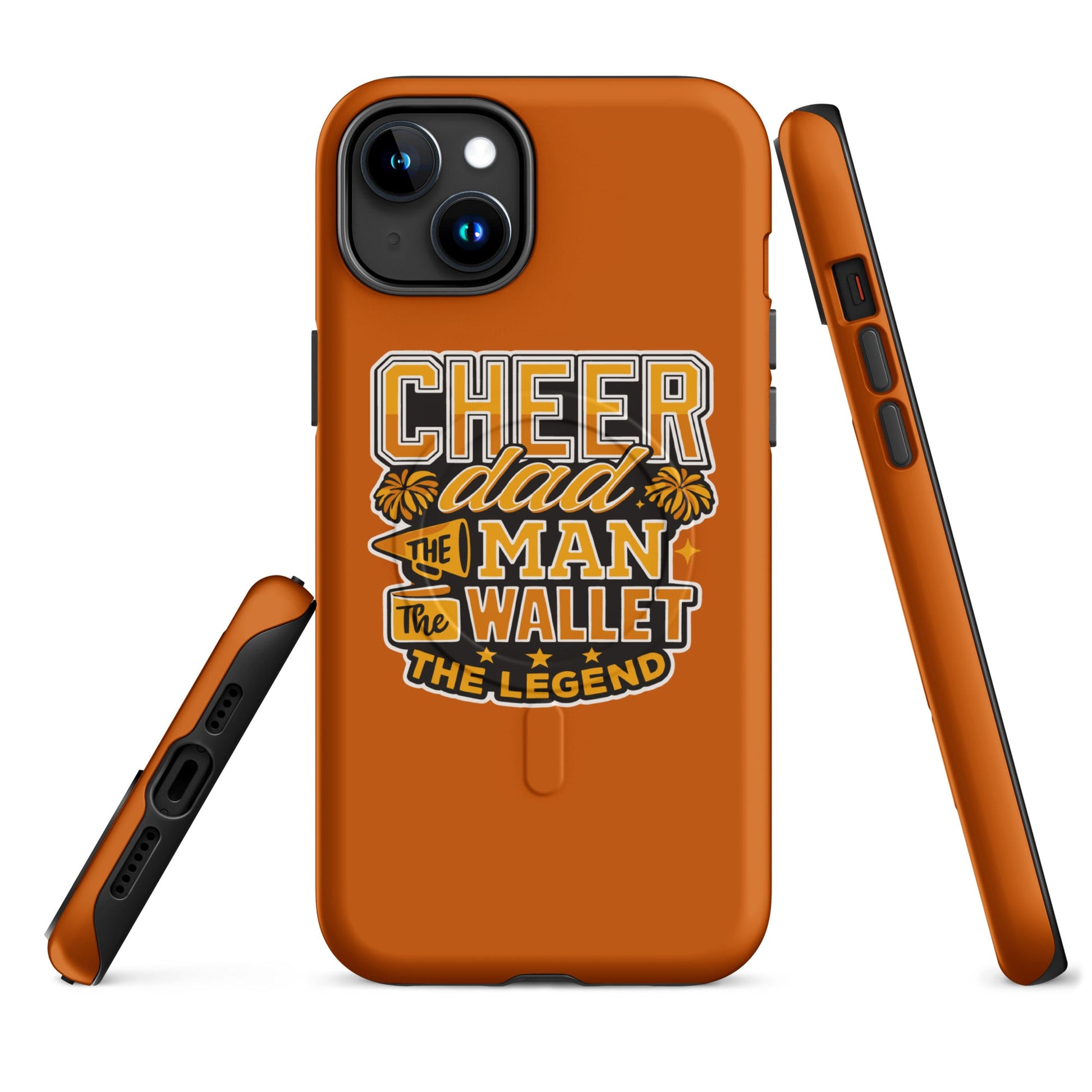 Magsafe Tough Case for iPhone | Sunset Surge All-Star Cheerleading | Cheer Dad Legend Logo