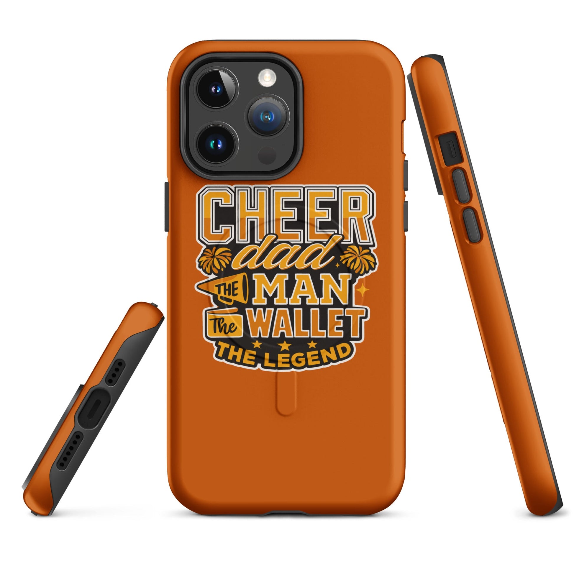 Magsafe Tough Case for iPhone | Sunset Surge All-Star Cheerleading | Cheer Dad Legend Logo