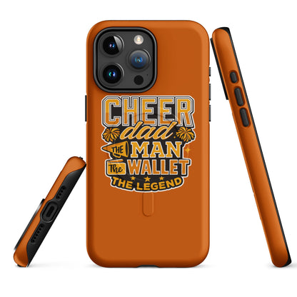 Magsafe Tough Case for iPhone | Sunset Surge All-Star Cheerleading | Cheer Dad Legend Logo