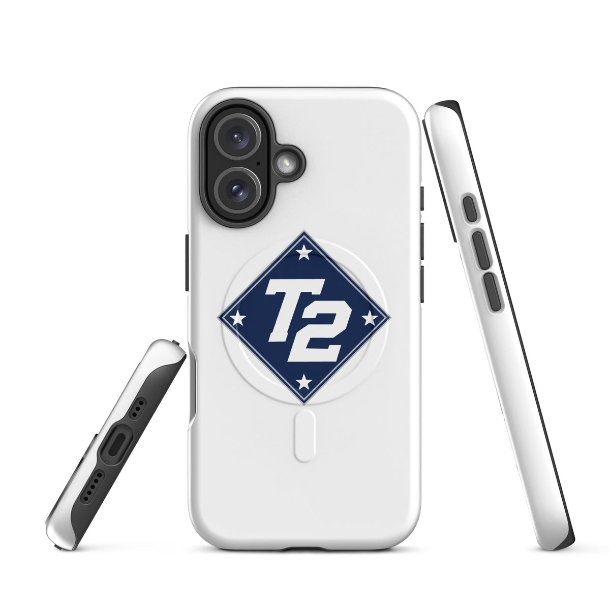 Magsafe Tough Case for iPhone | Texas Turn Two Baseball | Crest Logo