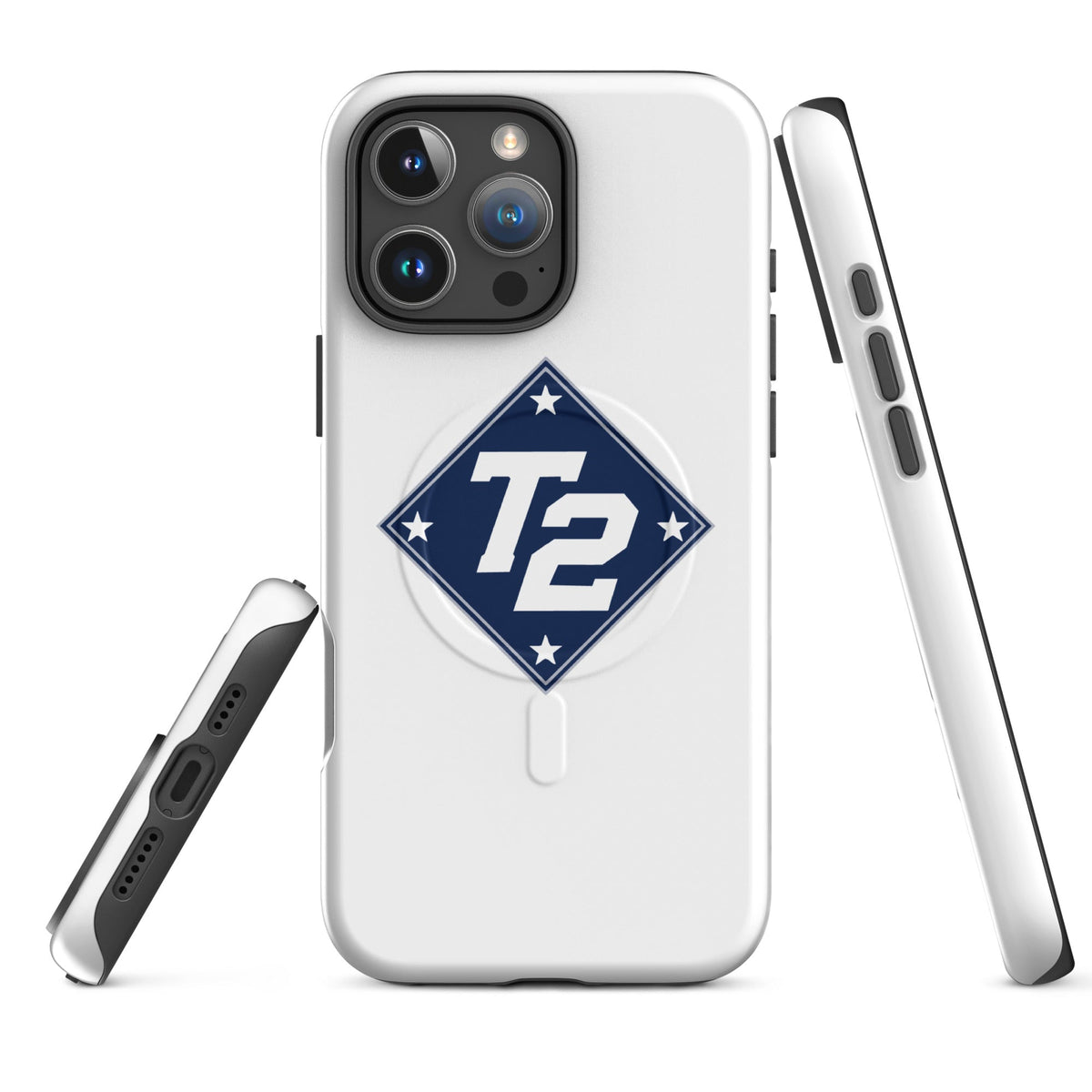 Magsafe Tough Case for iPhone | Texas Turn Two Baseball | Crest Logo