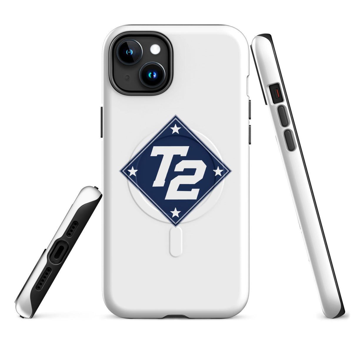 Magsafe Tough Case for iPhone | Texas Turn Two Baseball | Crest Logo