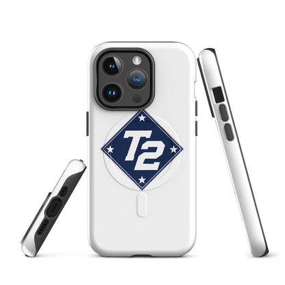 Magsafe Tough Case for iPhone | Texas Turn Two Baseball | Crest Logo