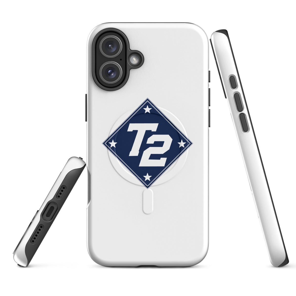 Magsafe Tough Case for iPhone | Texas Turn Two Baseball | Crest Logo