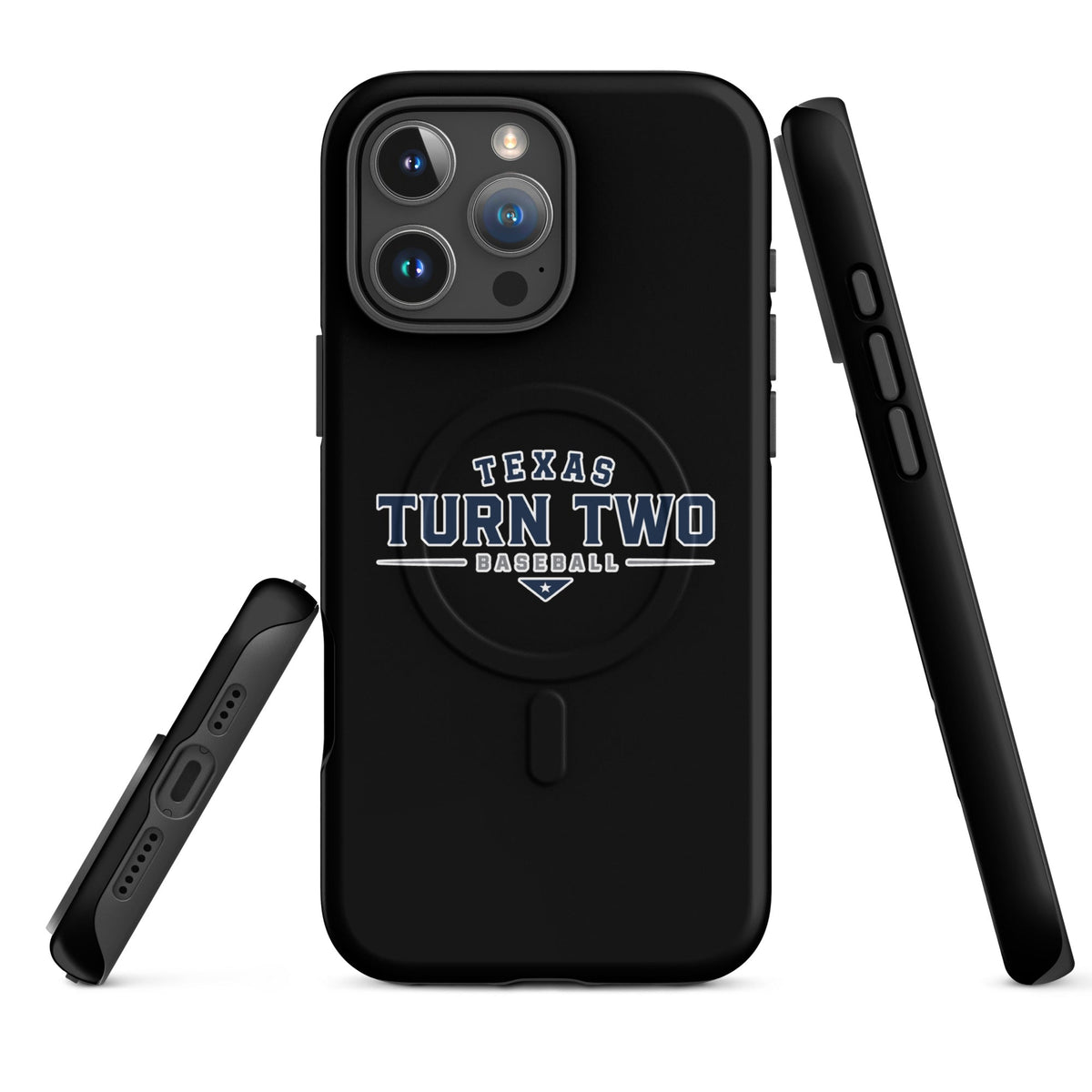 Magsafe Tough Case for iPhone | Texas Turn Two Baseball | Modern Script Logo
