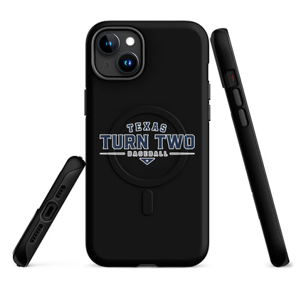 Magsafe Tough Case for iPhone | Texas Turn Two Baseball | Modern Script Logo