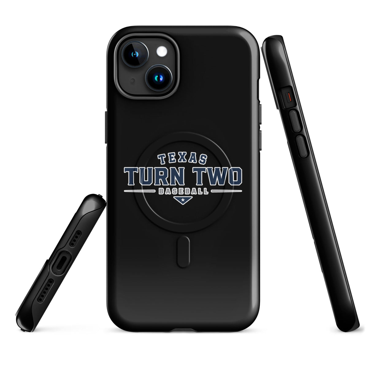 Magsafe Tough Case for iPhone | Texas Turn Two Baseball | Modern Script Logo