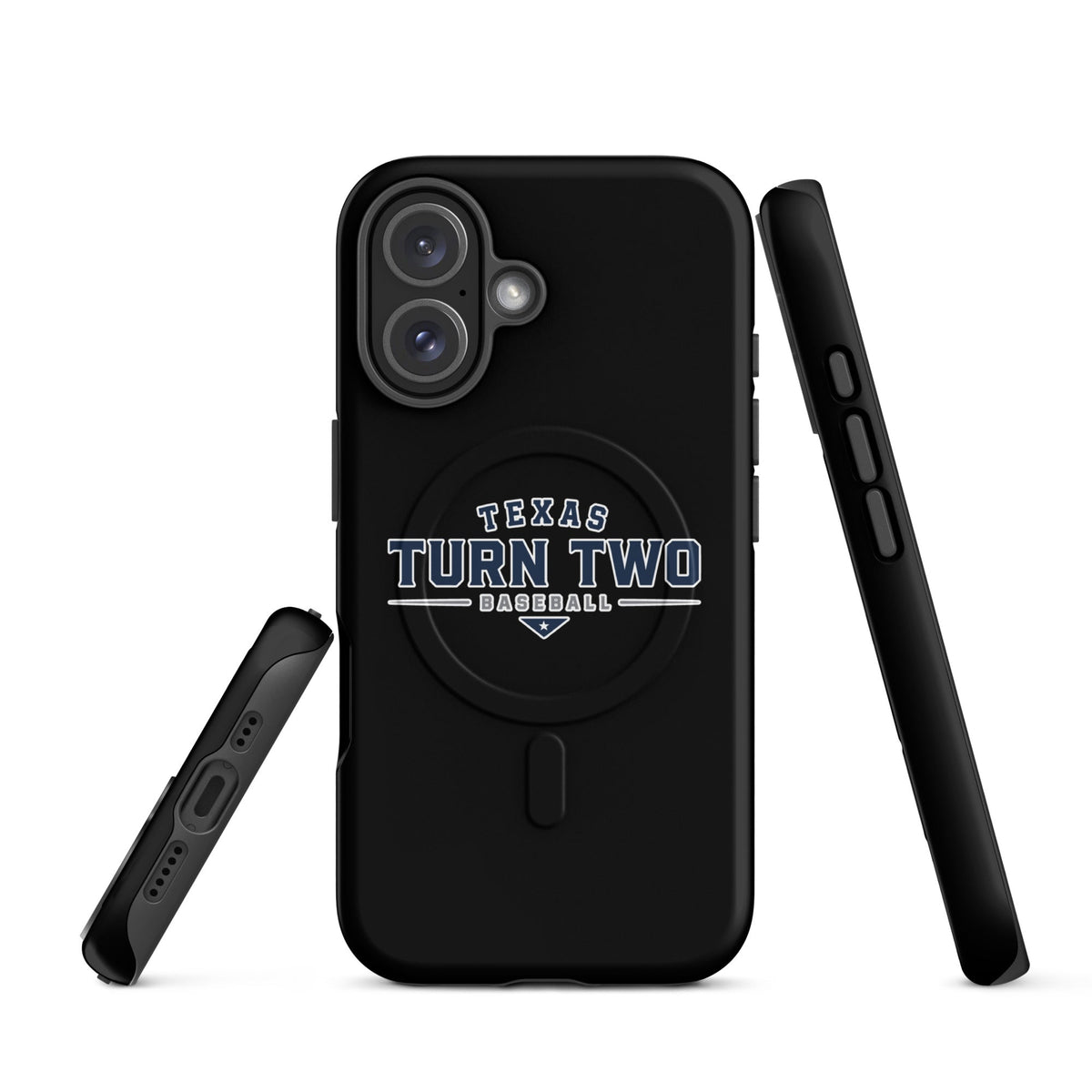 Magsafe Tough Case for iPhone | Texas Turn Two Baseball | Modern Script Logo