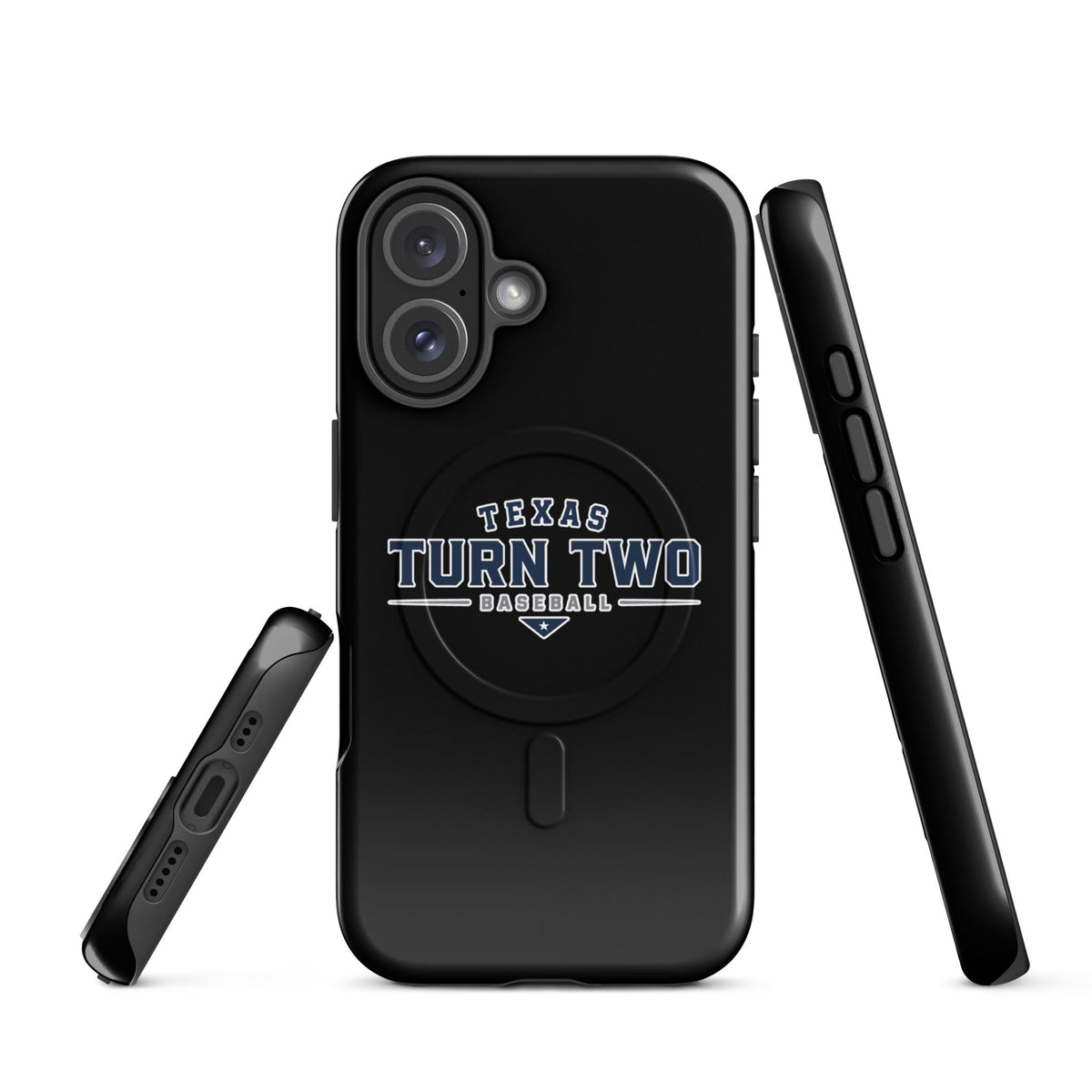 Magsafe Tough Case for iPhone | Texas Turn Two Baseball | Modern Script Logo