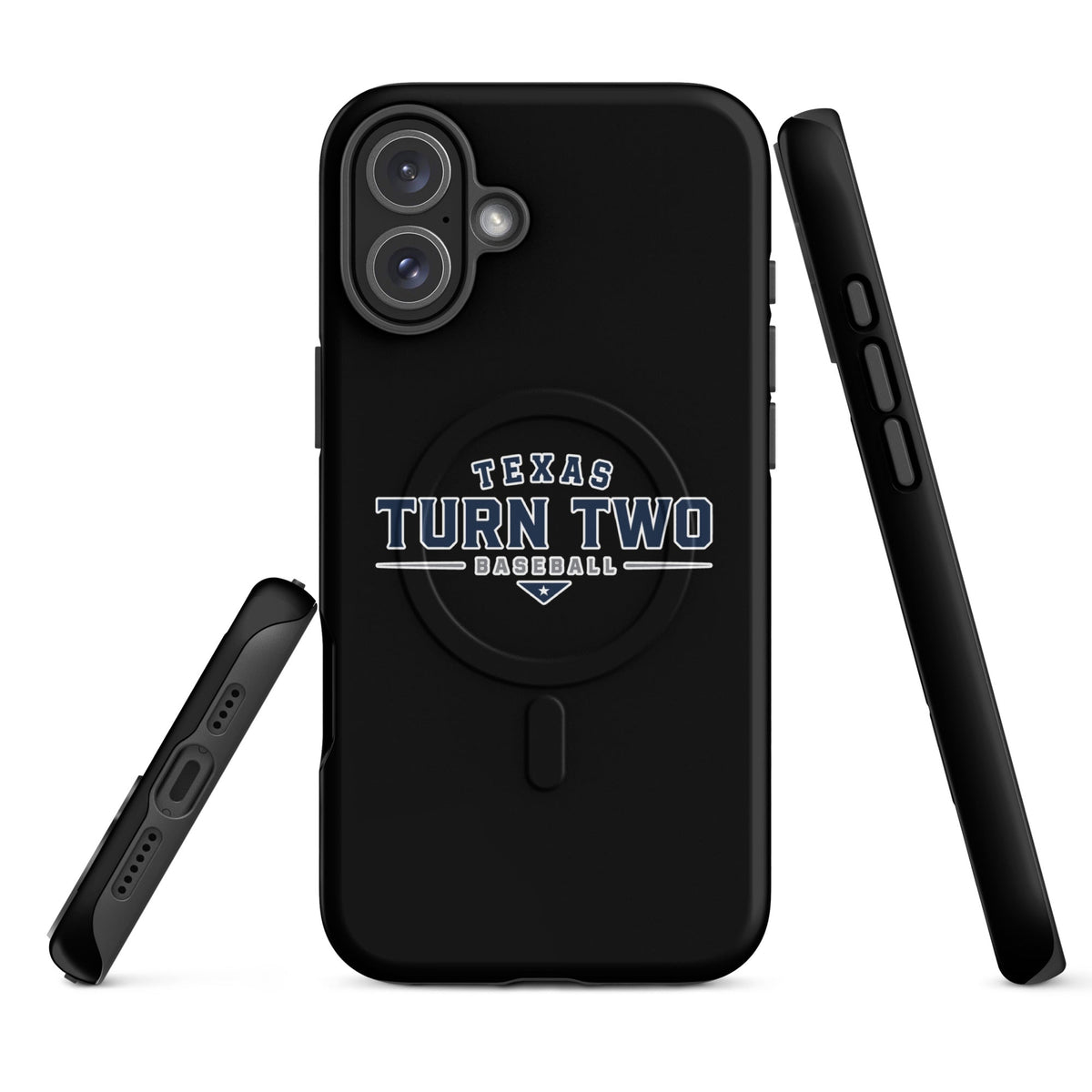 Magsafe Tough Case for iPhone | Texas Turn Two Baseball | Modern Script Logo
