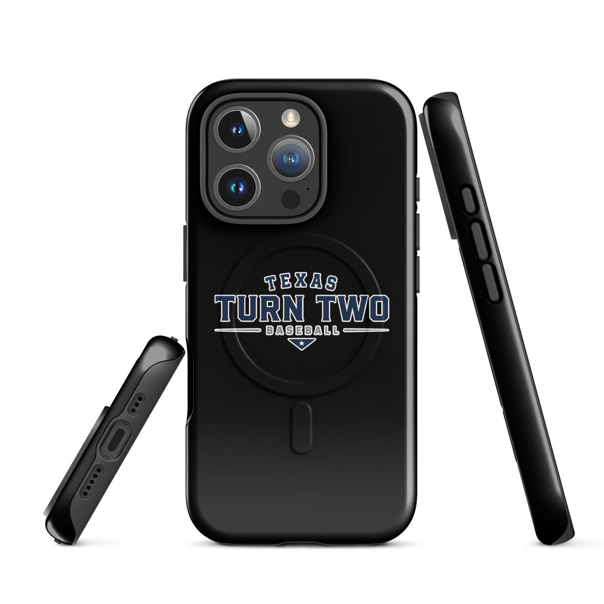 Magsafe Tough Case for iPhone | Texas Turn Two Baseball | Modern Script Logo