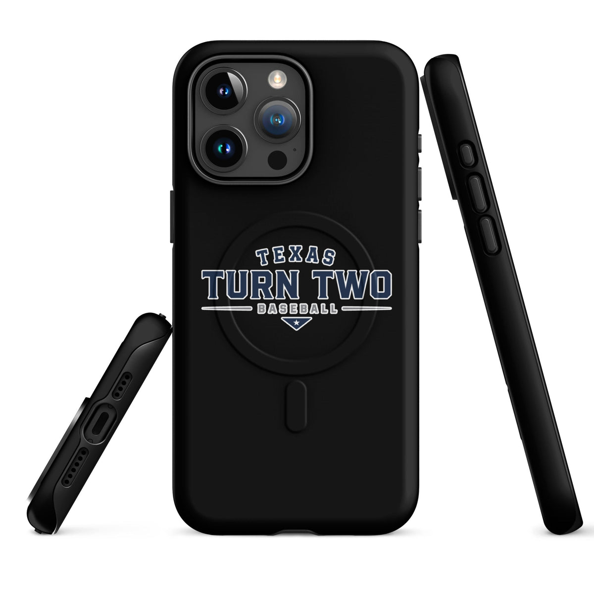 Magsafe Tough Case for iPhone | Texas Turn Two Baseball | Modern Script Logo