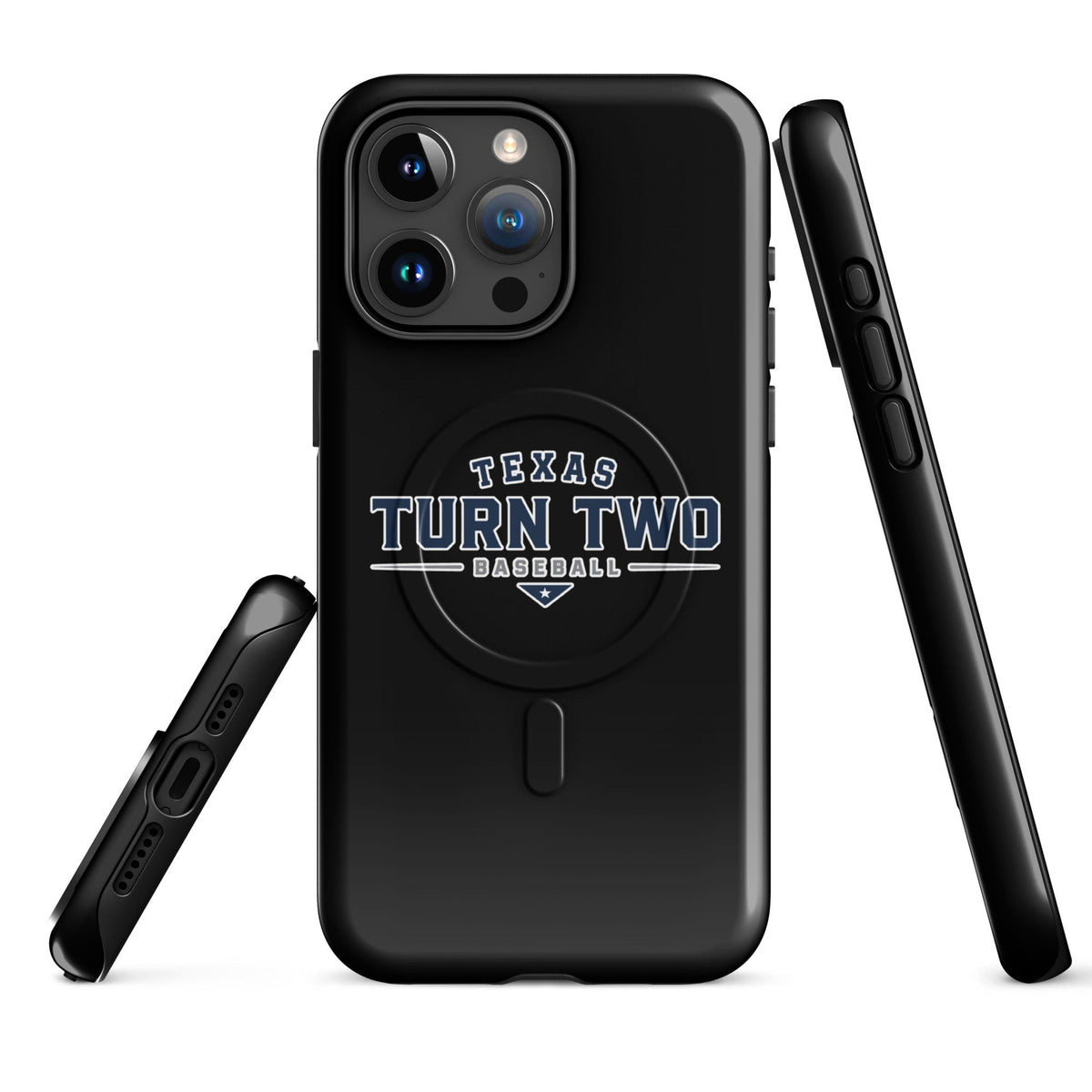 Magsafe Tough Case for iPhone | Texas Turn Two Baseball | Modern Script Logo
